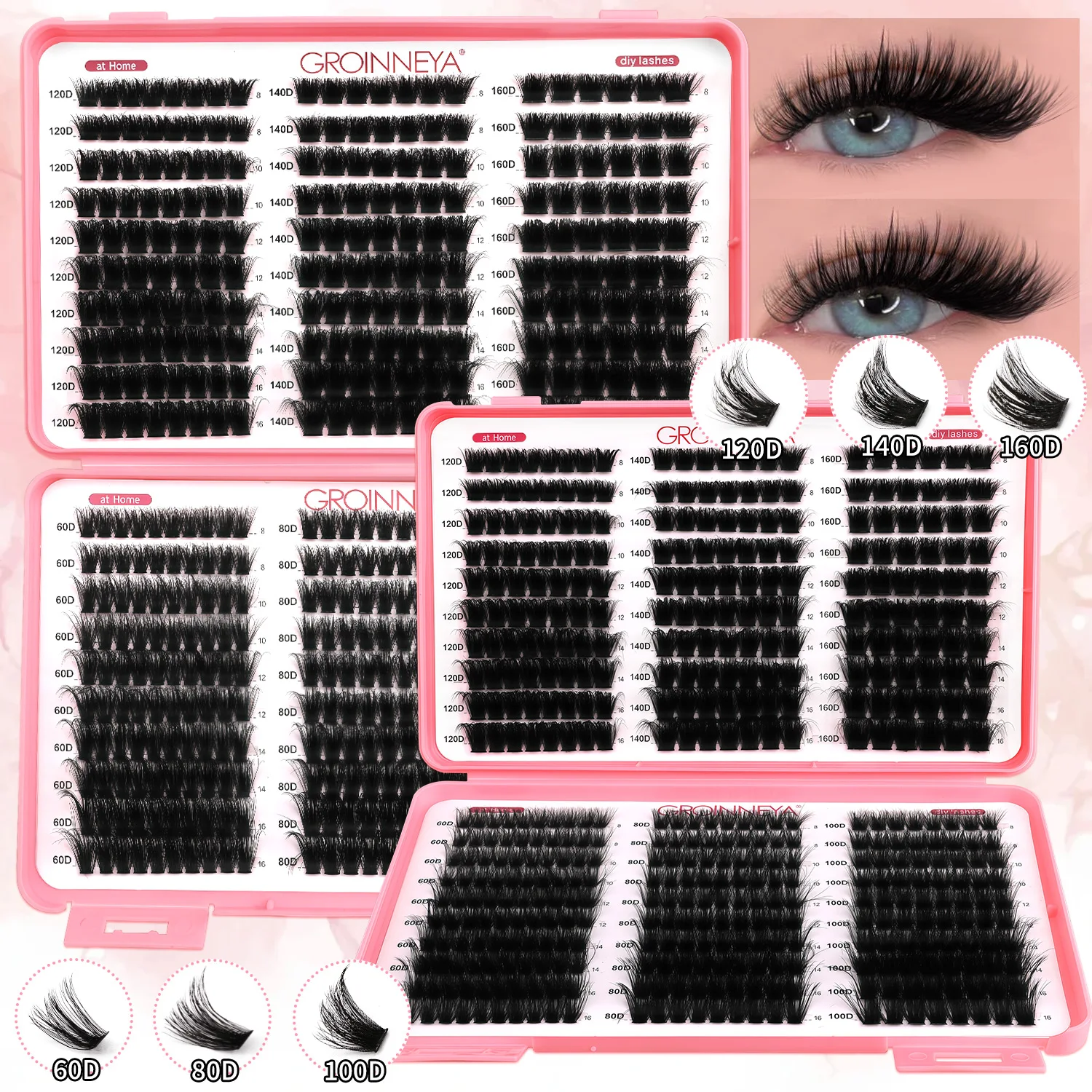 Fluffy Volume DIY Lash Extension Clusters