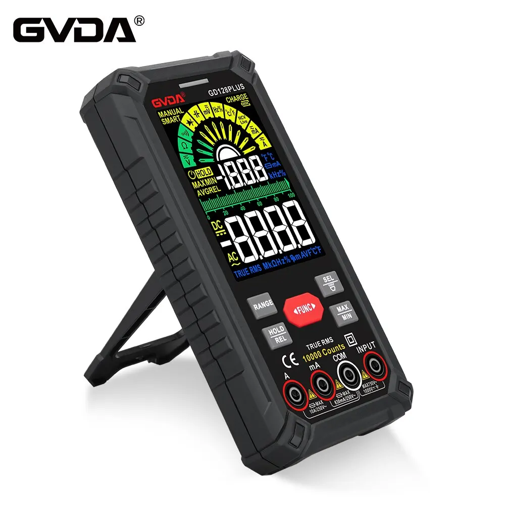GVDA مقياس متعدد رقمي ذكي قابل للشحن