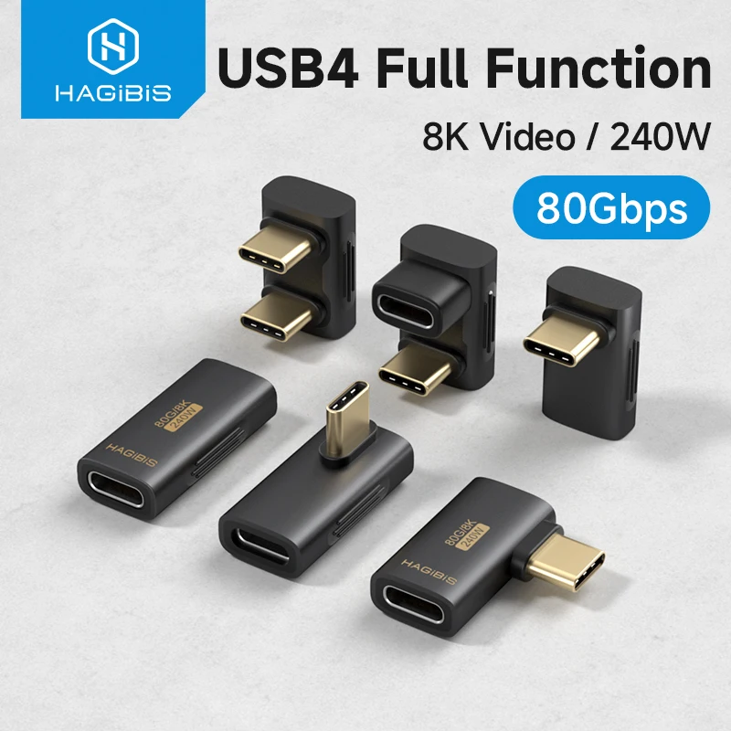 Hagibis USB C to C Right Angle Adapter