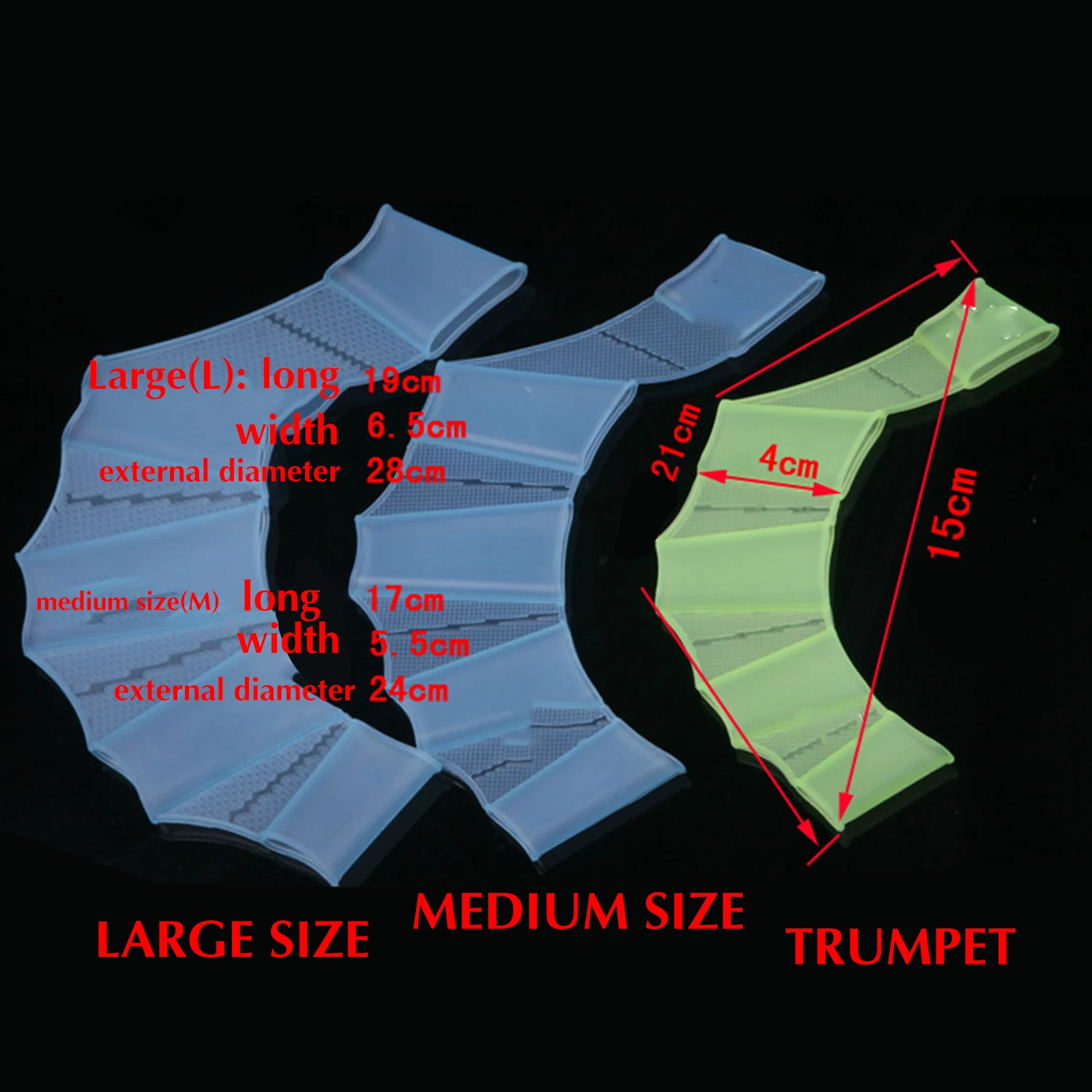 Lightweight Webbed Swim Gear Gloves for Swimming
