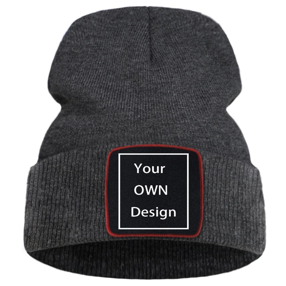 Custom Logo Winter Knit Beanie for Women