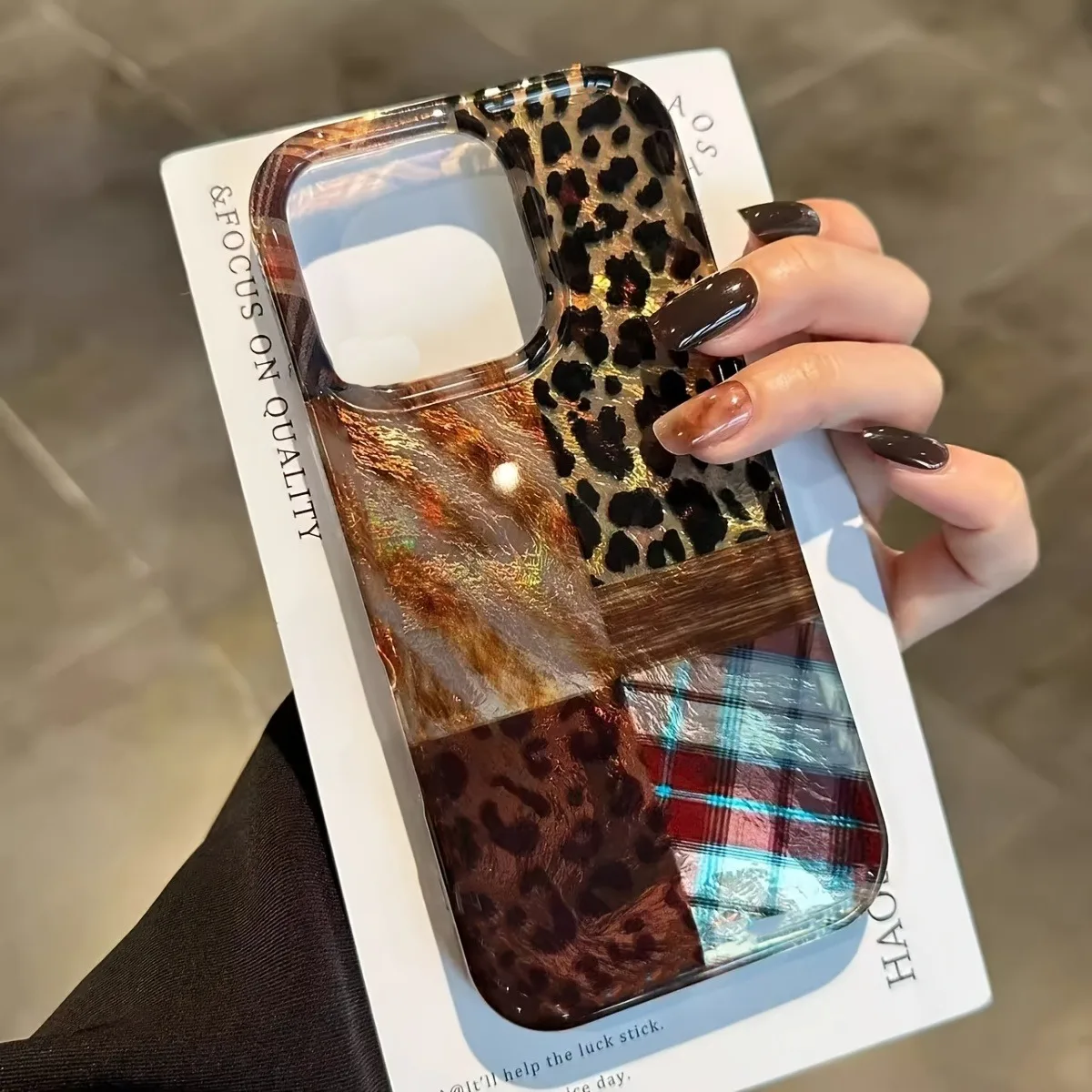 Stylish Leopard Print iPhone Case