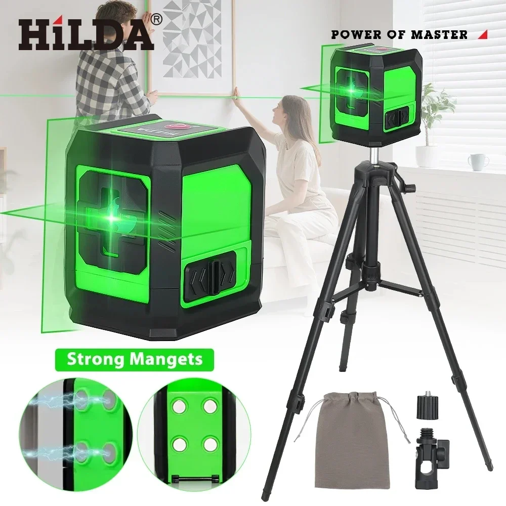 أداة ليزر خضراء HILDA للمستويات والتسوية