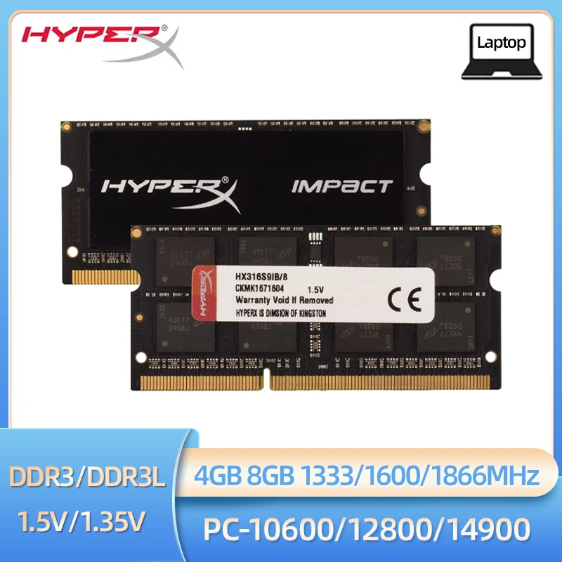 رام لابتوب هايبر اكس DDR3 ثنائي القناة