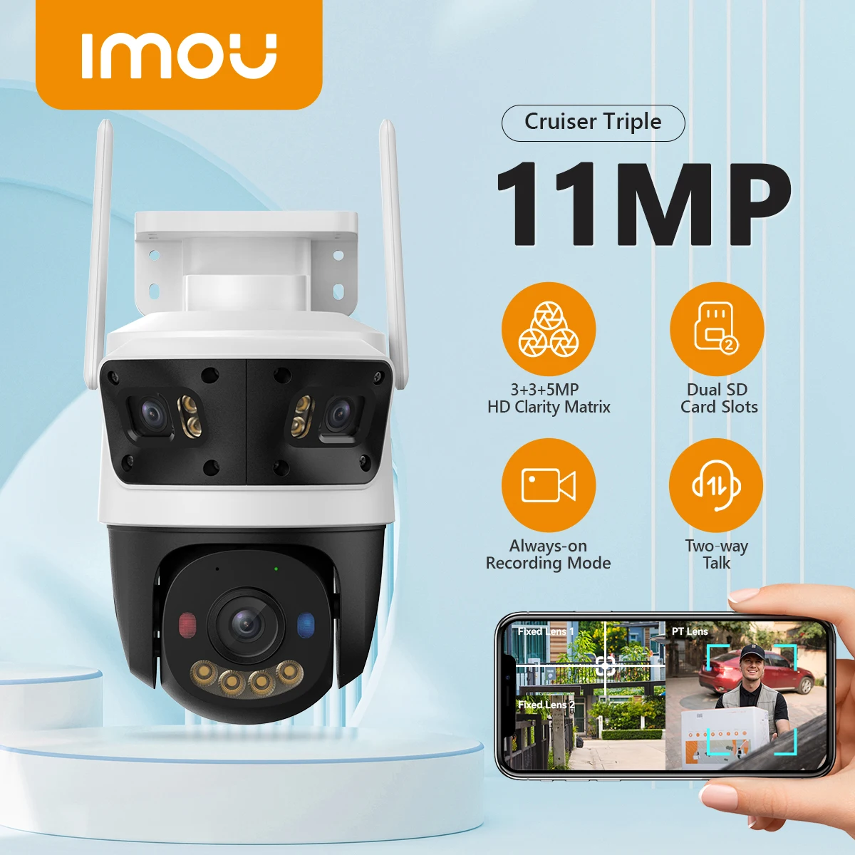 كاميرا IMOU Cruiser 11MP مع WiFi