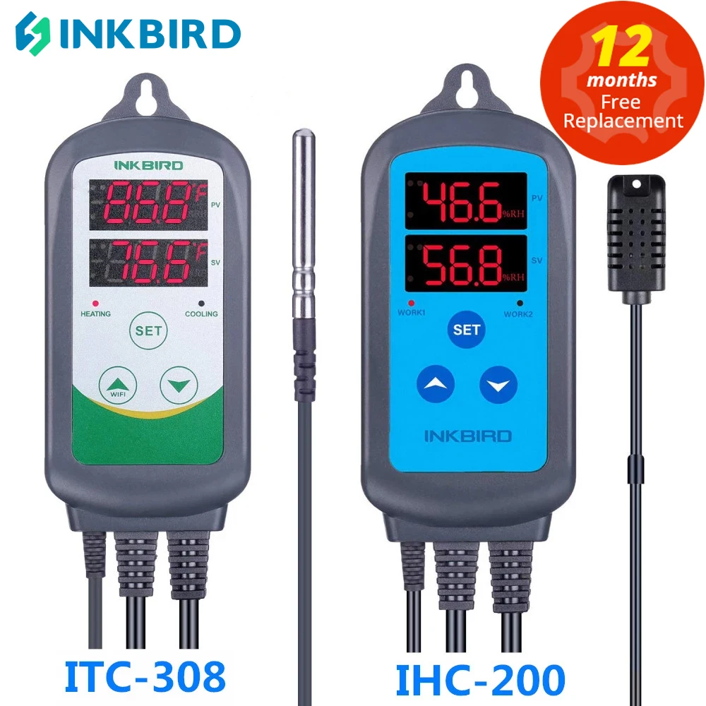 INKBIRD Digital Humidity and Temperature Controller Set