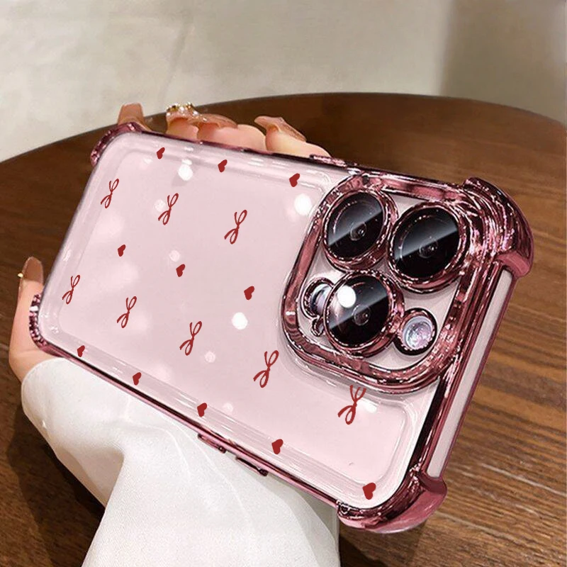 جراب هاتف INS بتصميم قلب وفيونكة