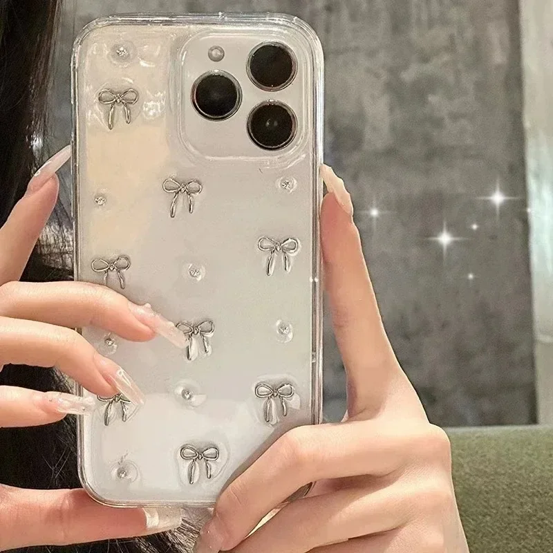 Glitter Bowknot Phone Case for iPhone