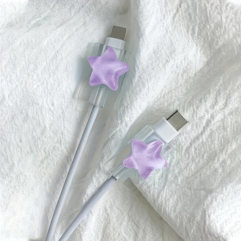 Purple Stars Charger Protector Cover
