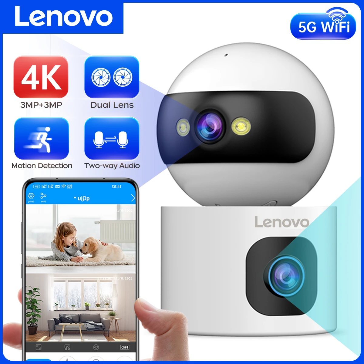 كاميرا لينوفو IP 4K الذكية