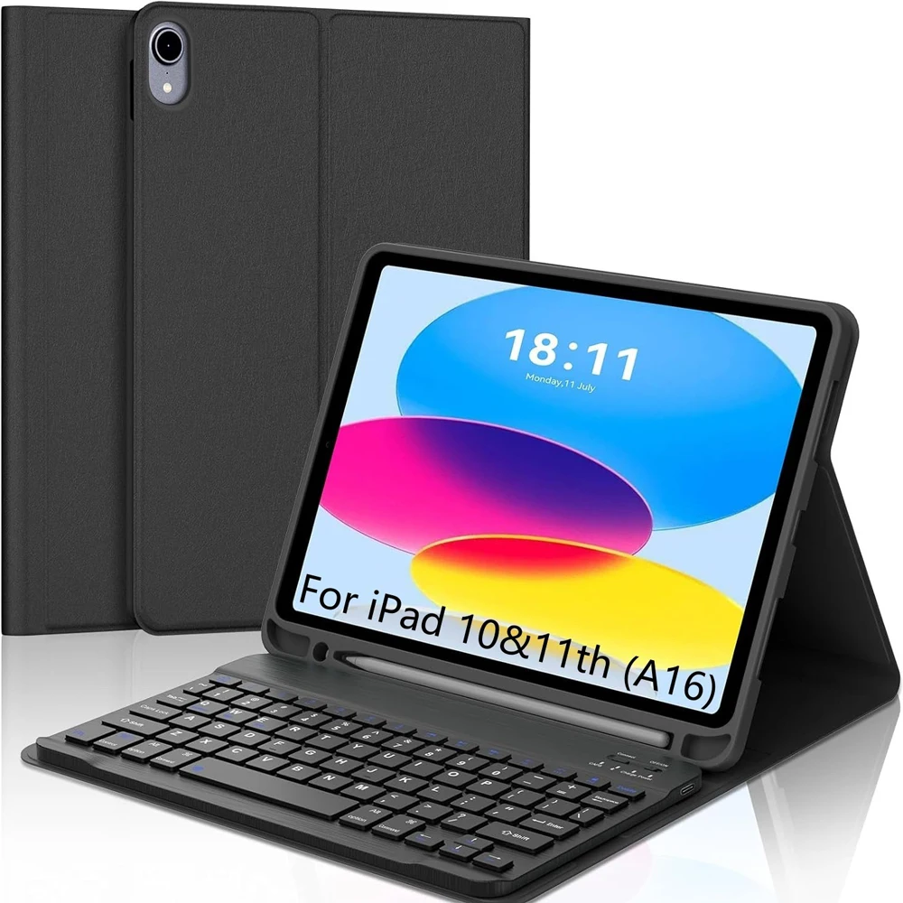 حافظة لوحة مفاتيح لجهاز iPad الجيل 11/10