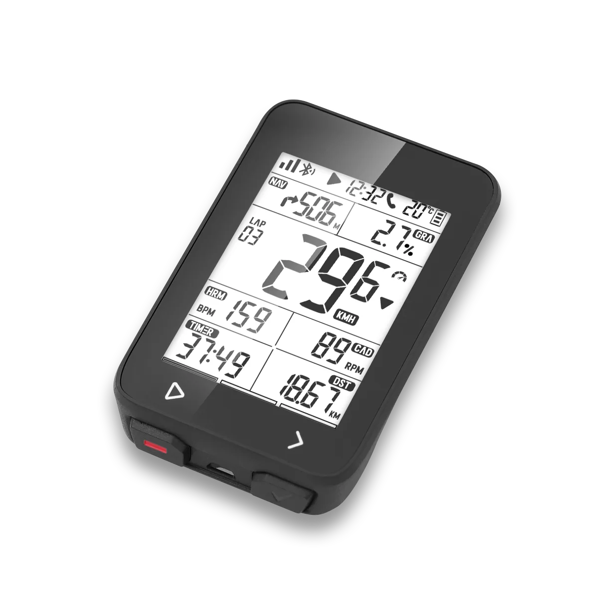 كمبيوتر دراجات بلوتوث مع GPS