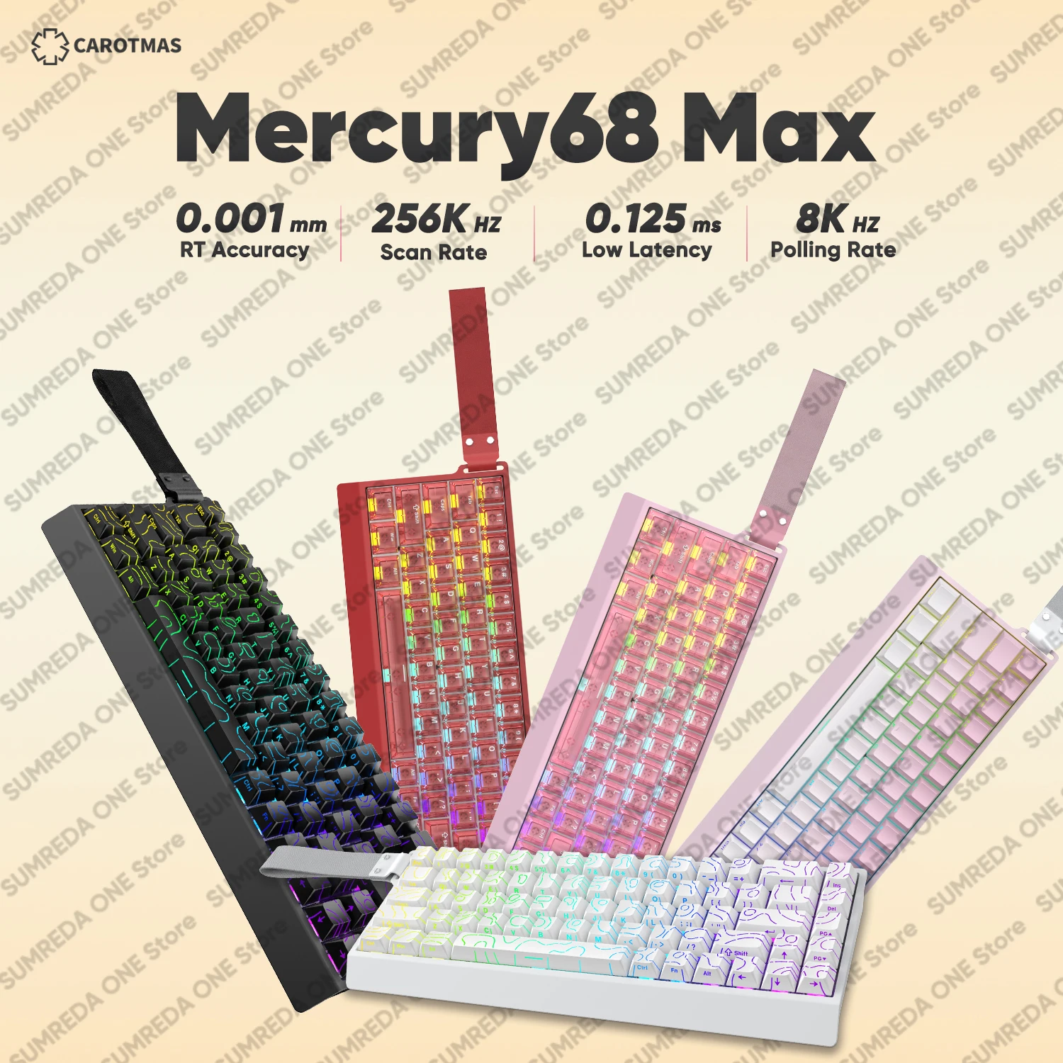 لوحة مفاتيح ميكانيكية للألعاب IROK Mercury68