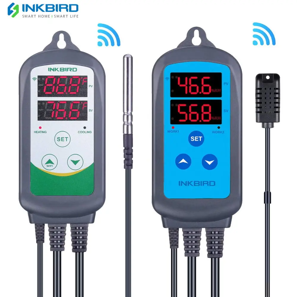 Dual Function WiFi Temperature and Humidity Controller