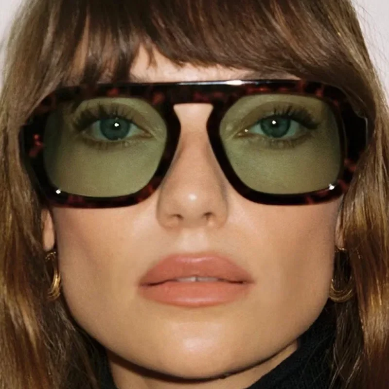 JNPCXI Retro Square Sunglasses for Men and Women