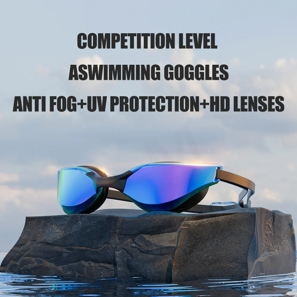 JSJM Anti-Fog Swimming Goggles for Adults