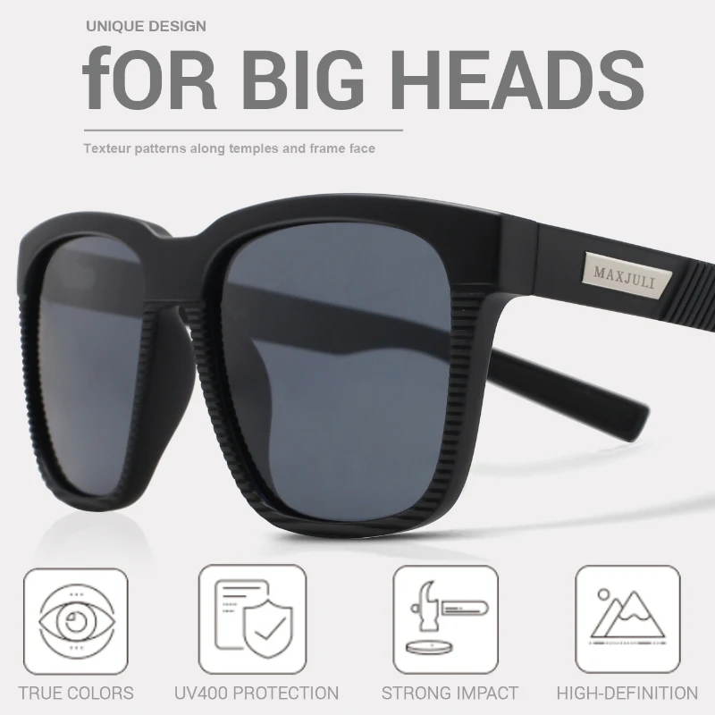 Oversized Polarized Sunglasses for Big Heads