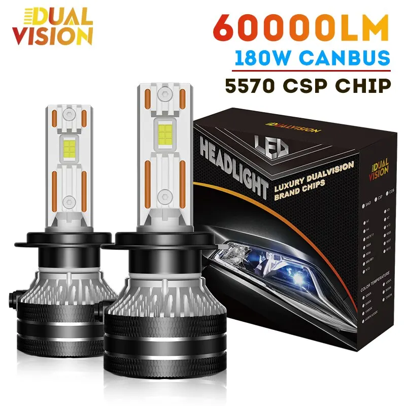 مصابيح LED أمامية K5C H7 عالية السطوع