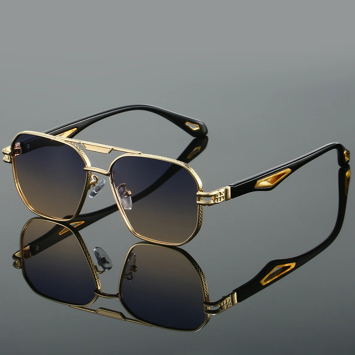KAMMPT Vintage Square Sunglasses for Men