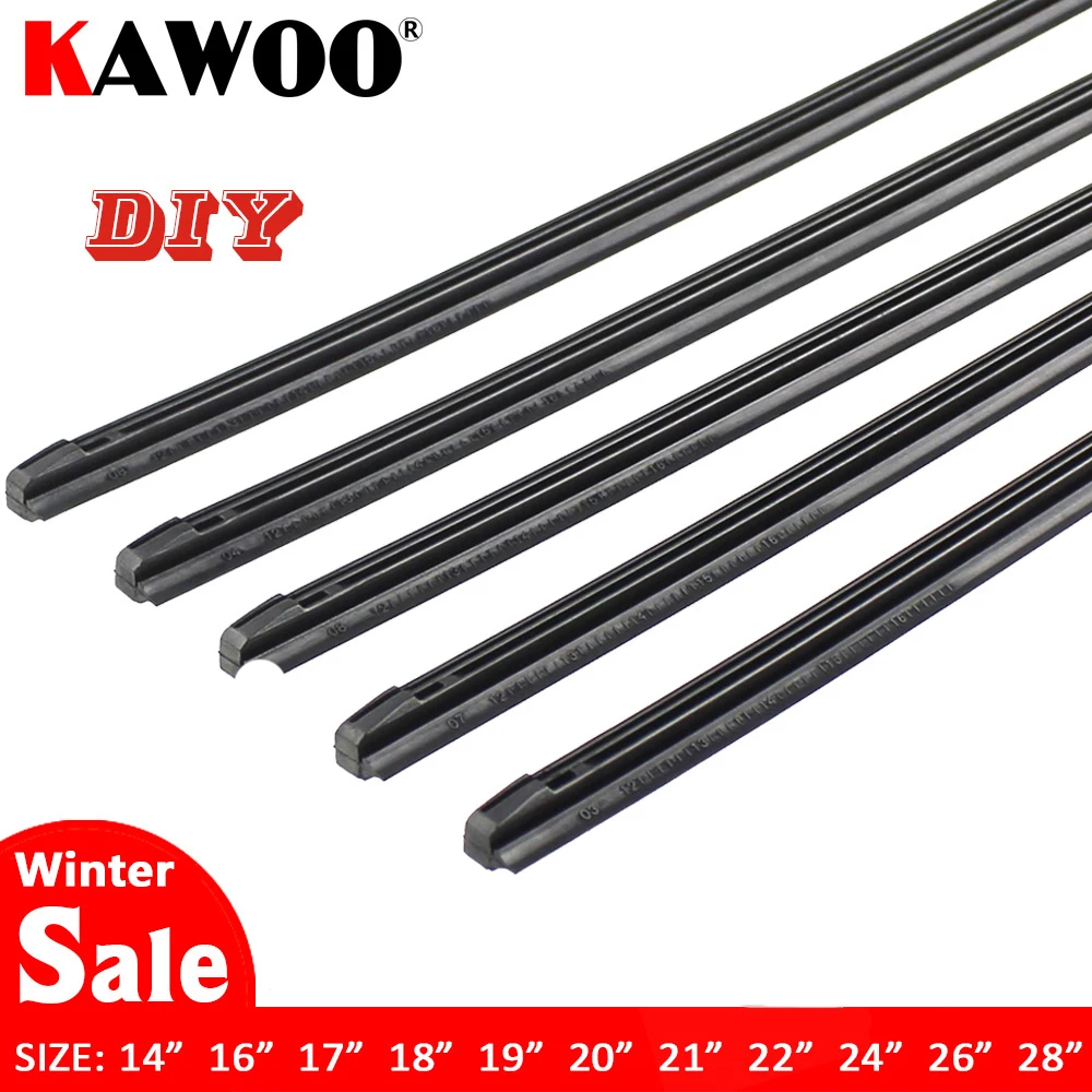 KAWOO Wiper Blade Rubber Strip Refill