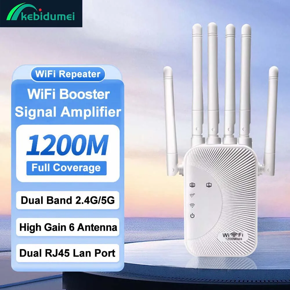 Kebidumei مكرر واي فاي 1200Mbps
