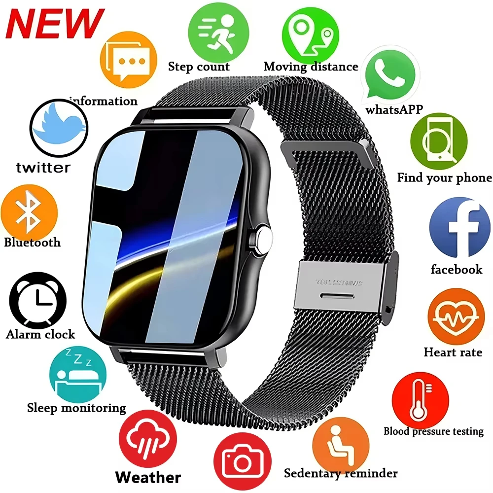 LAXASFIT 2025 Touchscreen Sports Smart Watch