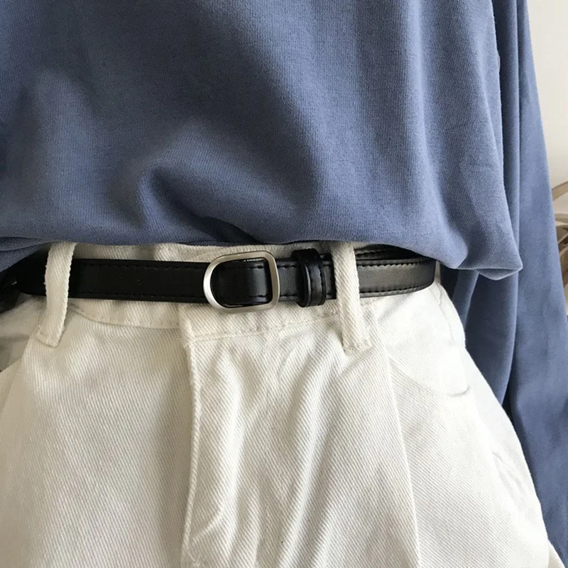 Lazy Belt Casual PU Leather for Men and Women