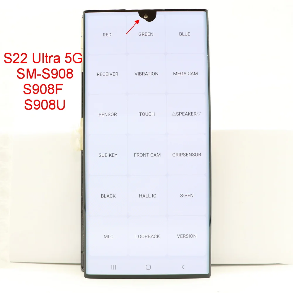 شاشة LCD استبدال لسامسونج غالاكسي S22 الترا