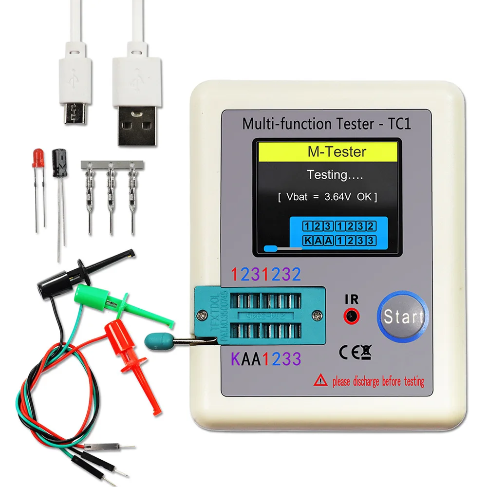 LCR TC1 Multimeter Transistor Tester