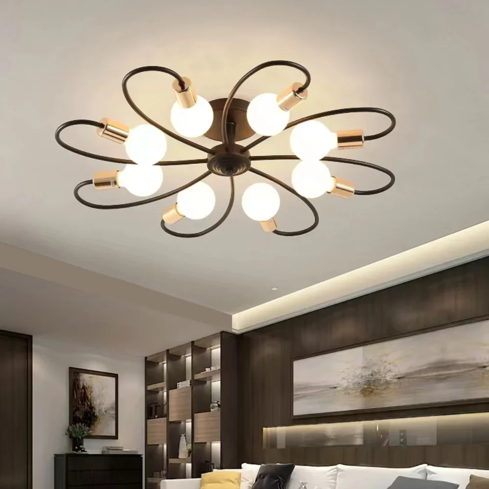 مصباح سقف LED حديث بتصميم عتيق