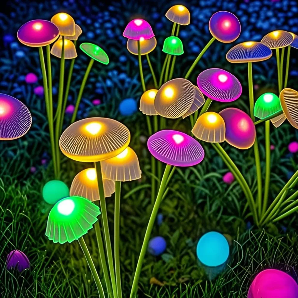 أضواء حديقة شمسية مزودجة LED