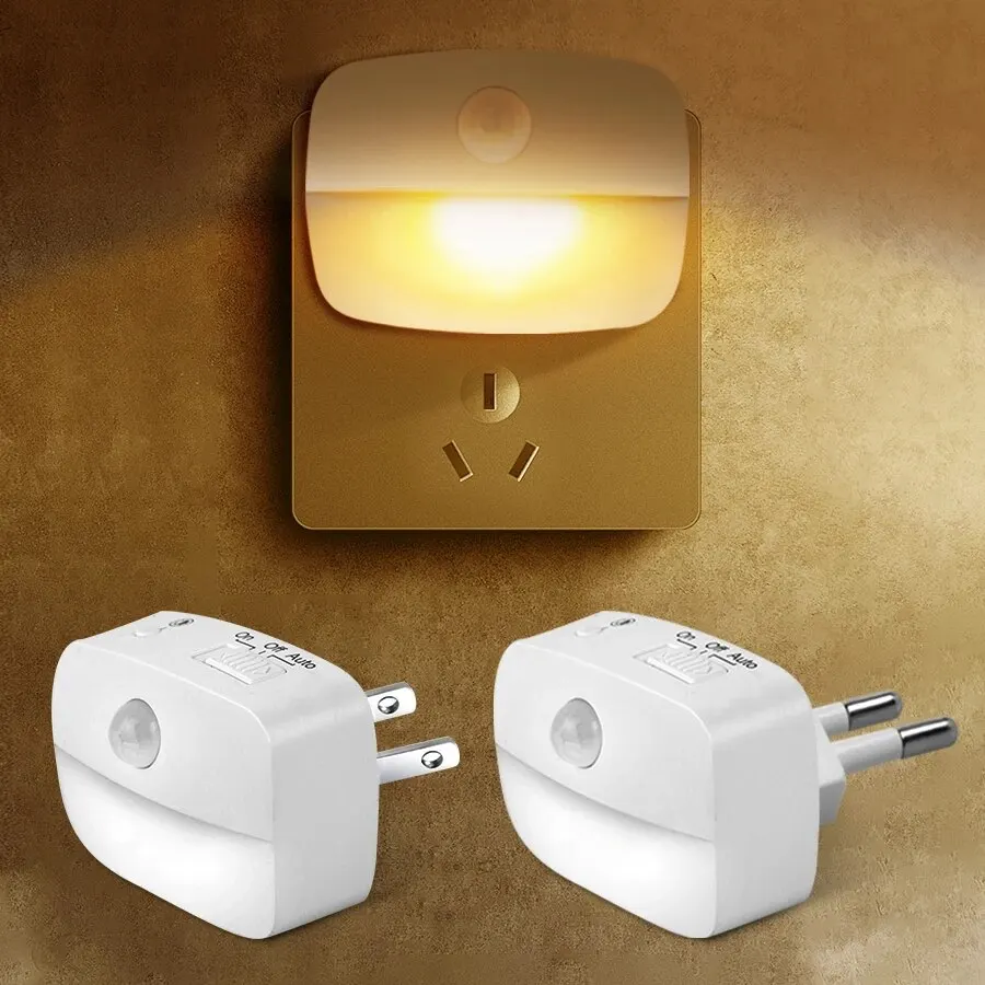 مصباح LED ليلي مع مستشعر حركة