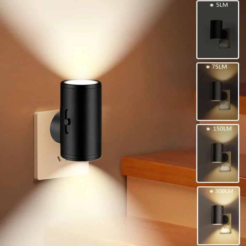 مصباح LED ليلي مع مستشعر ضوء