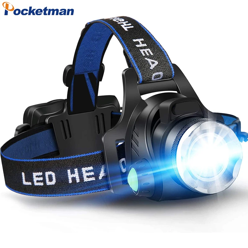 مصباح رأس LED قوي قابل للشحن
