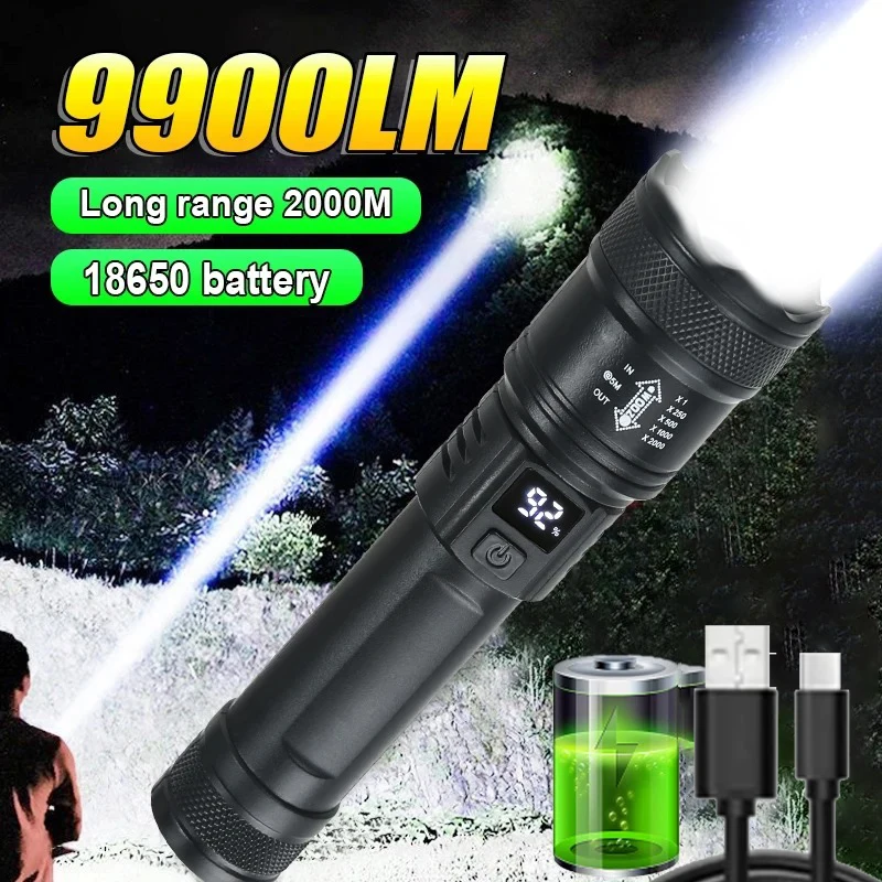 مصباح كاشف LED 2000LM متعدد الاستخدامات