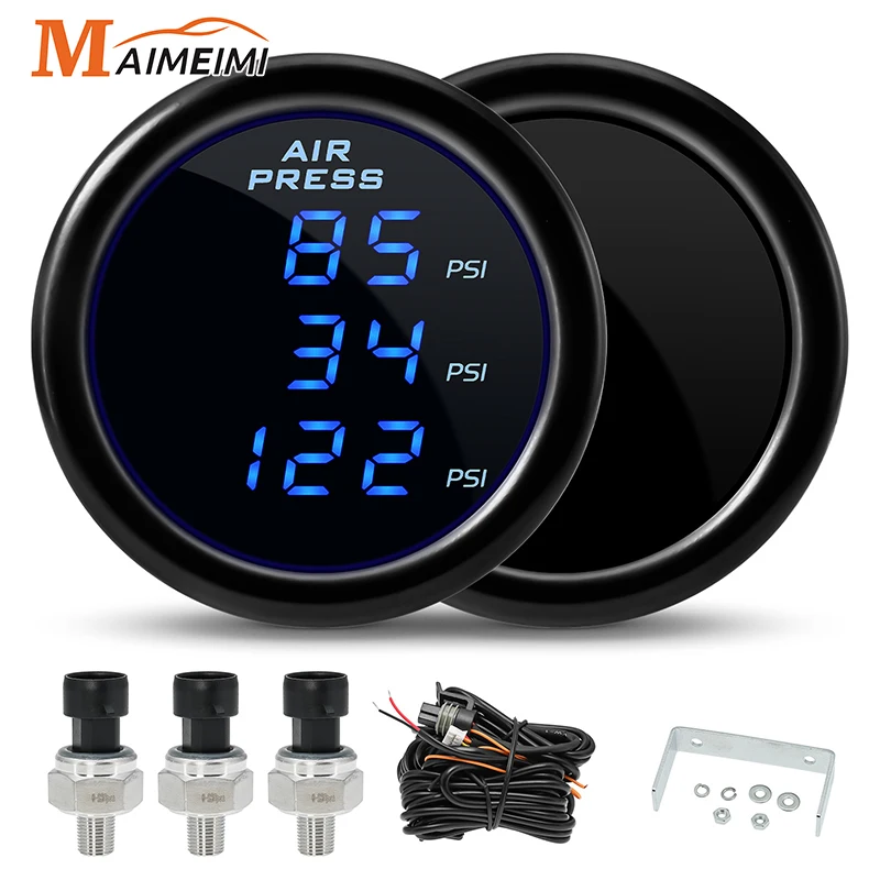 مقياس ضغط هواء السيارات مع شاشة LED