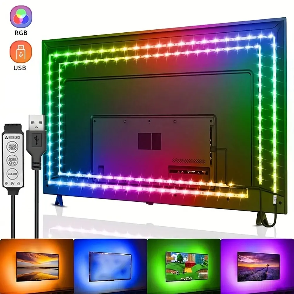 أضواء LED للتلفزيون بتقنية التحكم عن بُعد