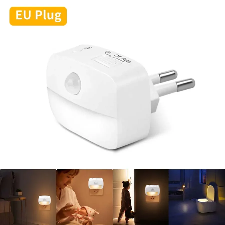 مستشعر حركة LED للضوء الليلي متعدد الألوان