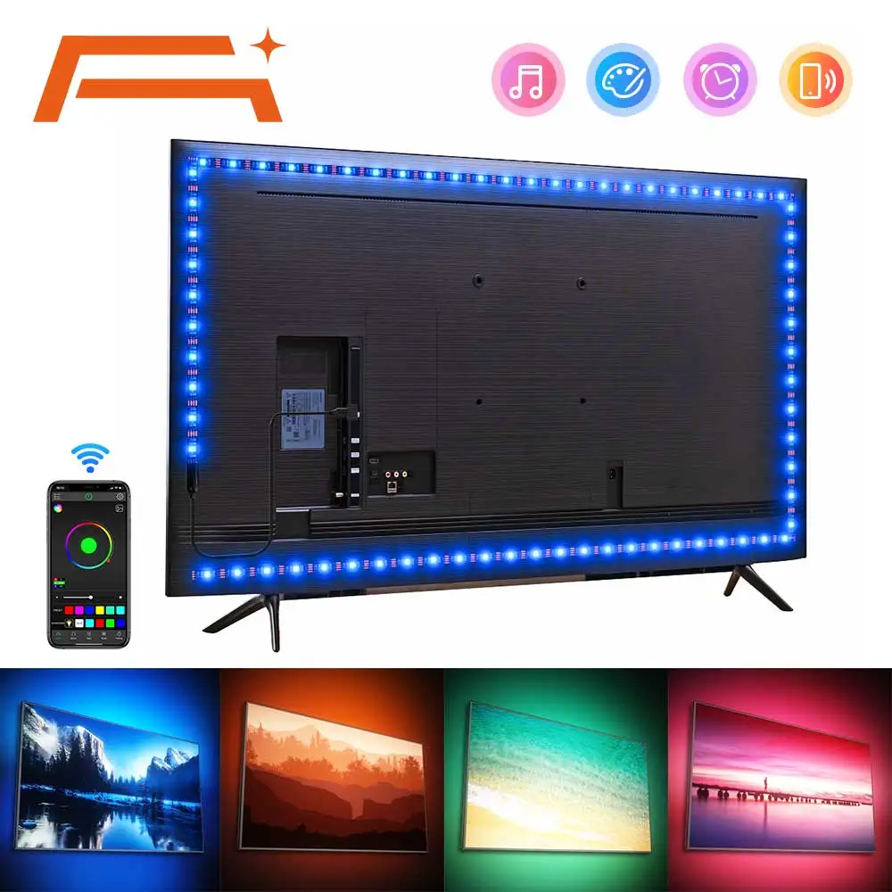 أضواء شريط LED ملونة للتحكم البلوتوث