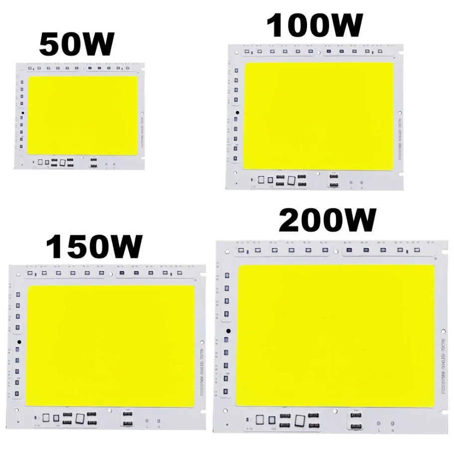 مصباح LED COB 200 واط للإضاءة الذكية