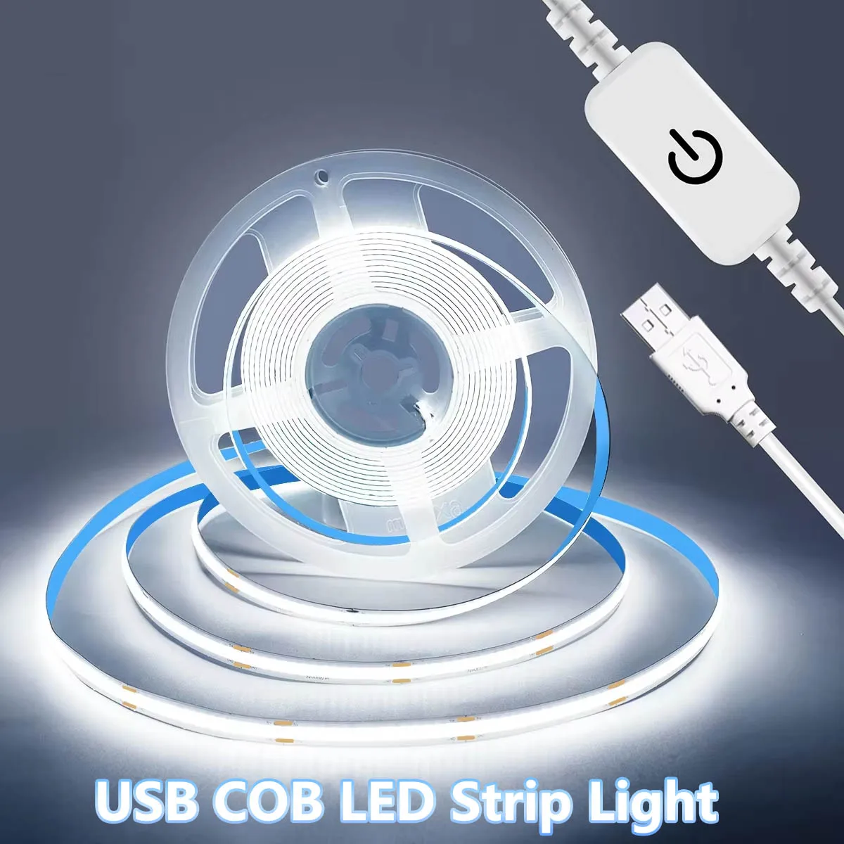 شريط إضاءة LED COB مرن