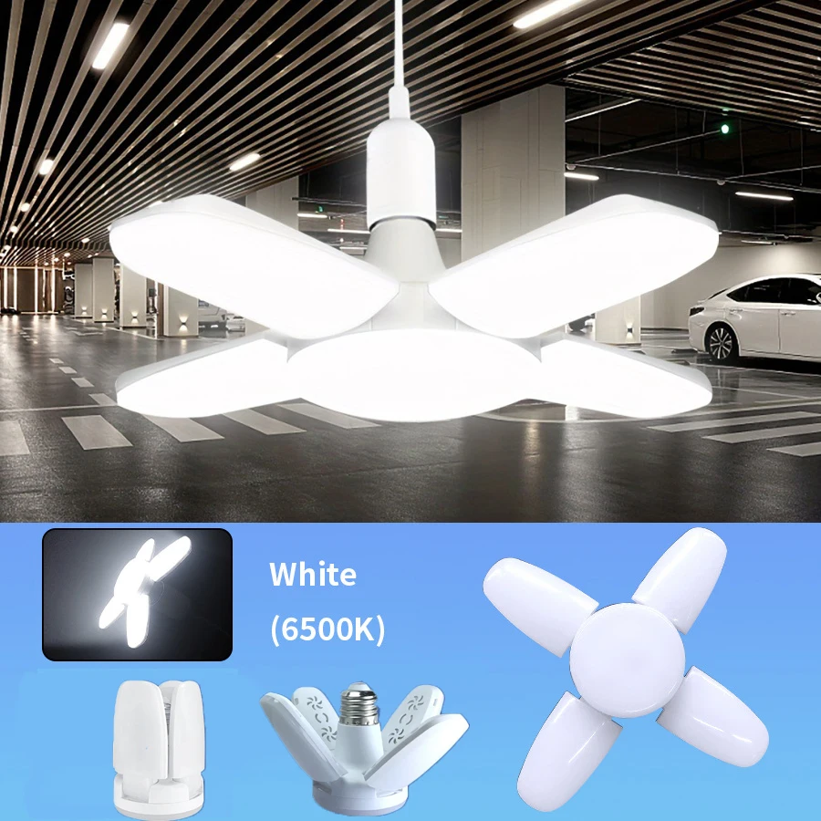 مصباح LED مروحة قابل للطي