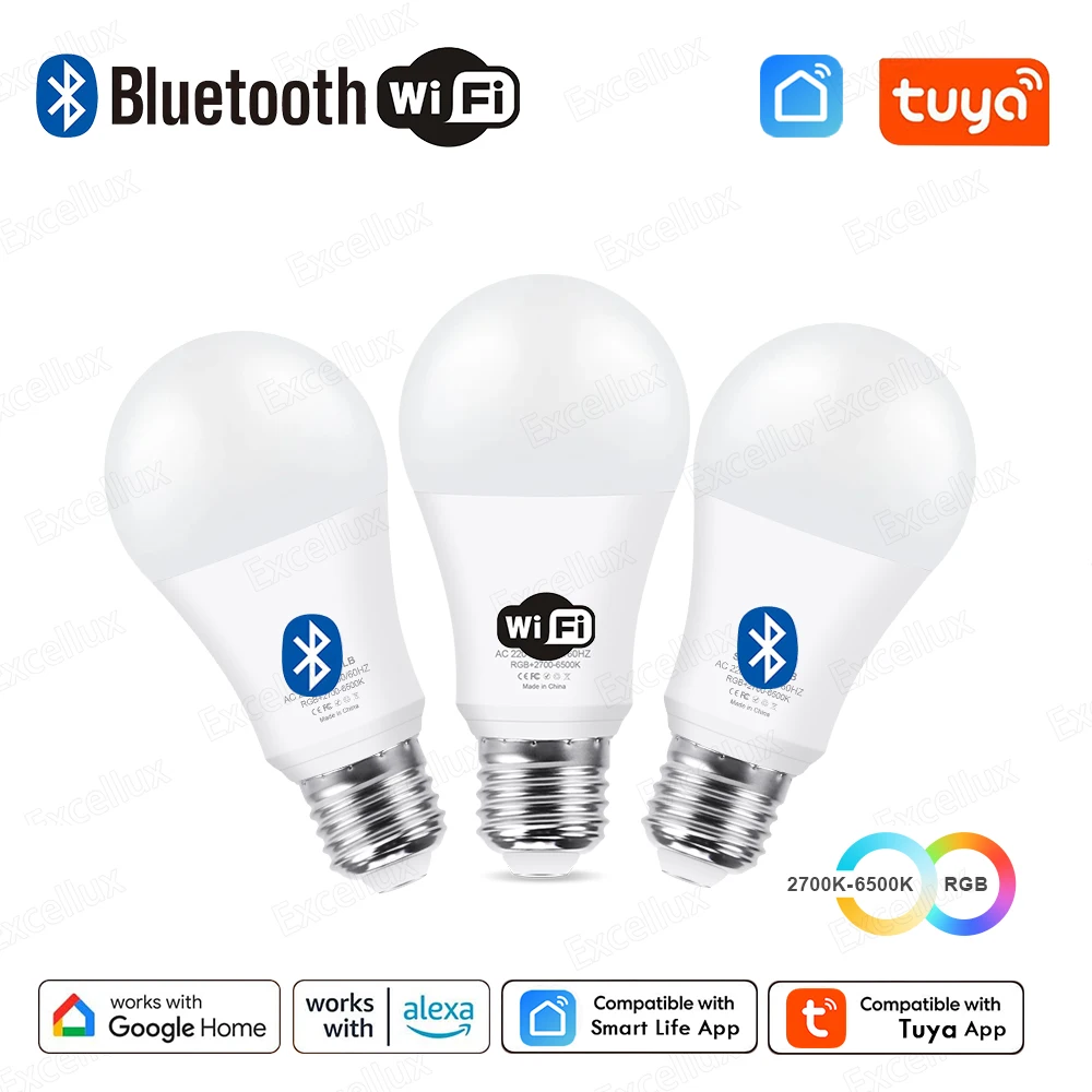 مصباح LED ذكي Tuya متعدد الألوان
