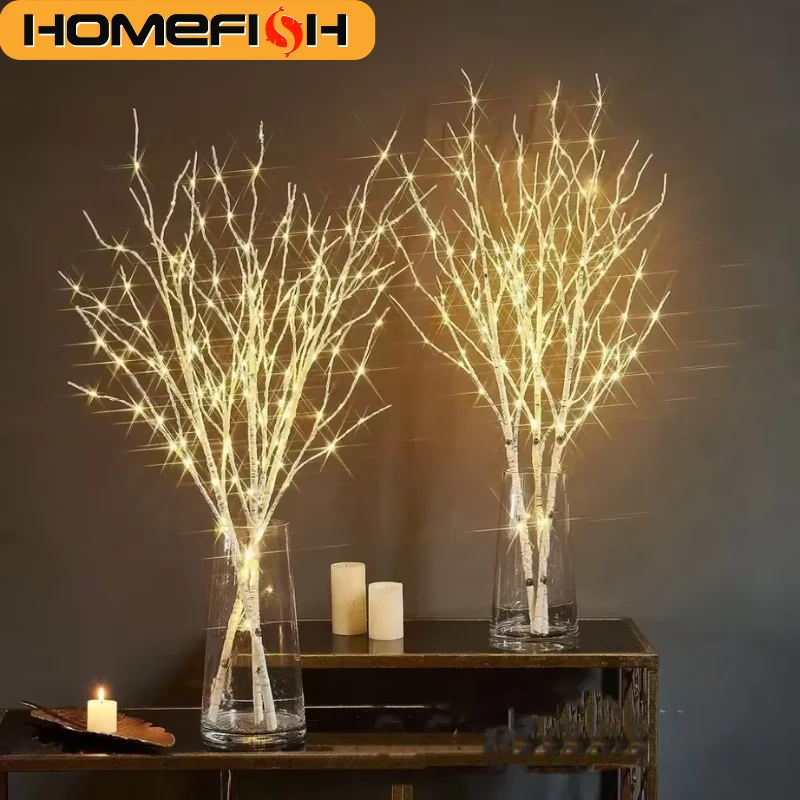 أضواء زينة LED بتصميم فروع البتولا