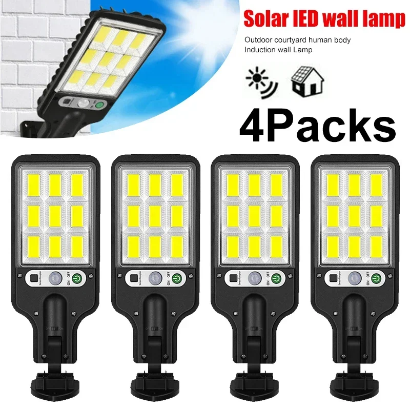 مصباح LED شمسي خارجي قابل للشحن