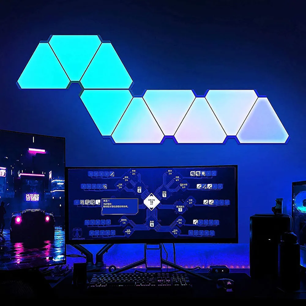 مصباح LED ثلاثي الكم الذكي RGB