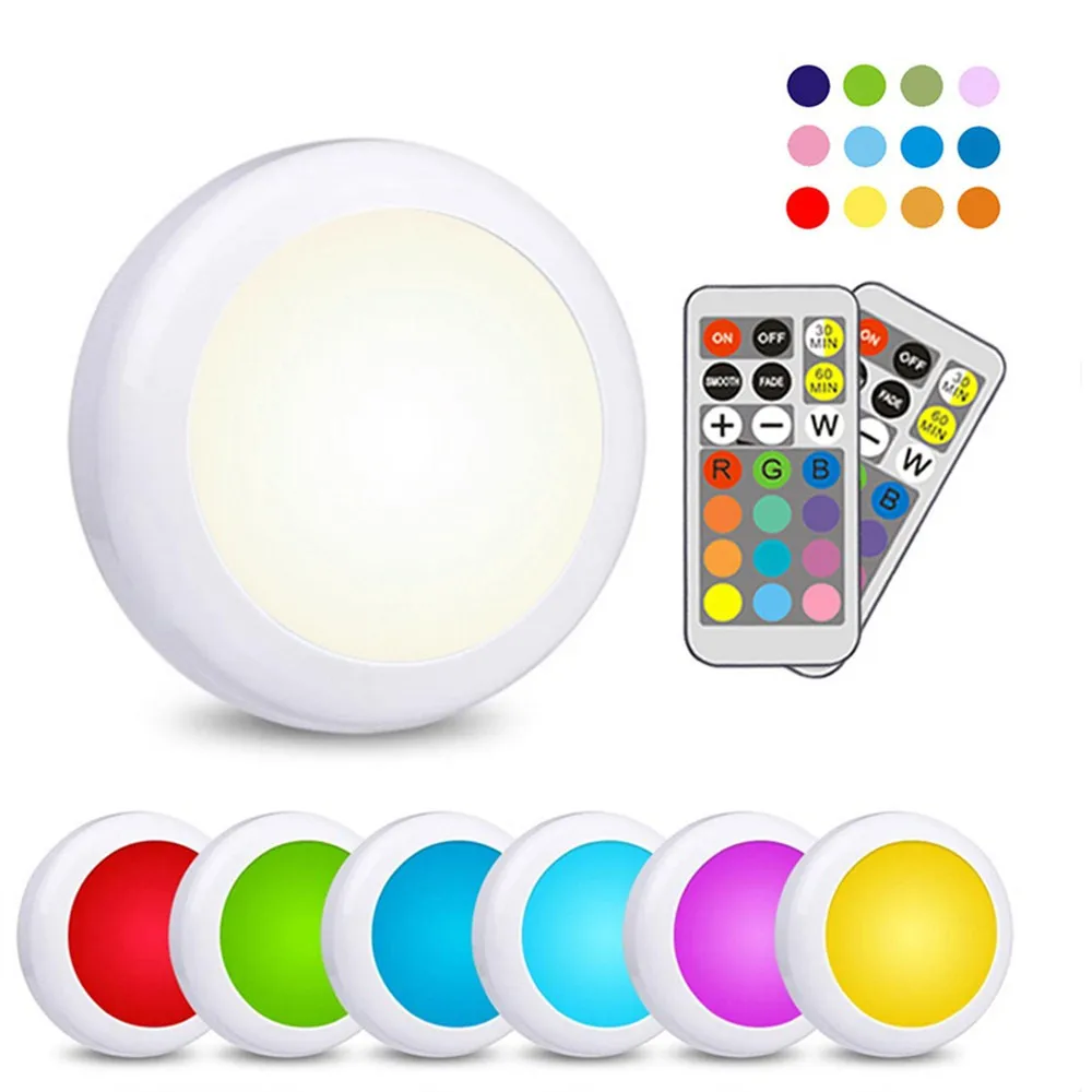 مصباح LED إضاءة الخزانة RGB متعدد الألوان