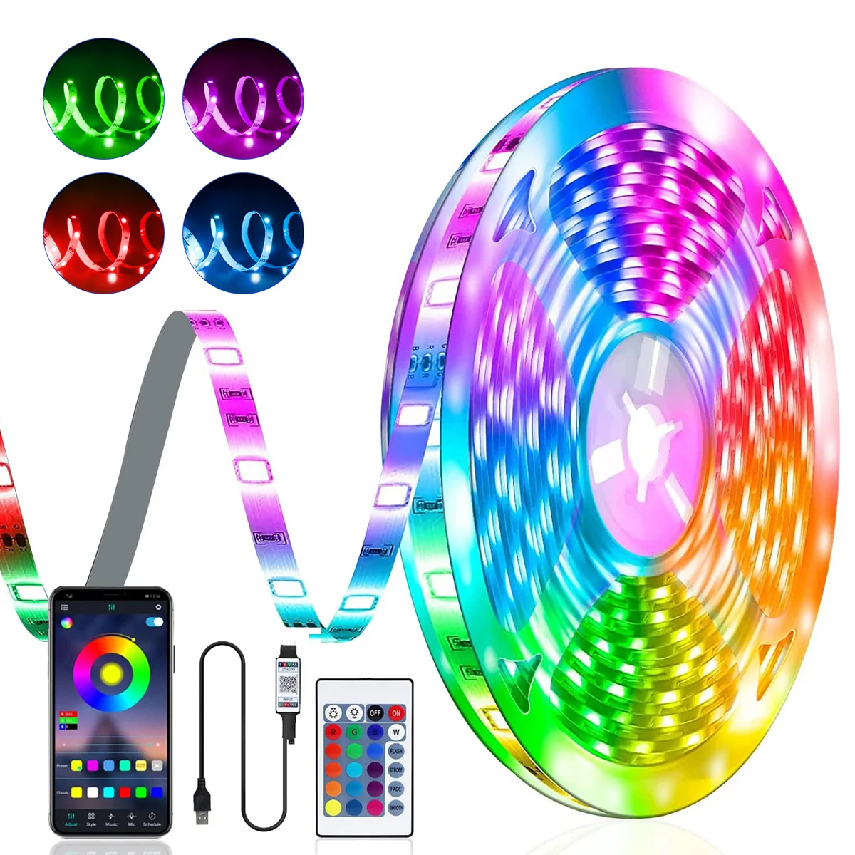 أضواء شريط LED RGB للمناسبات