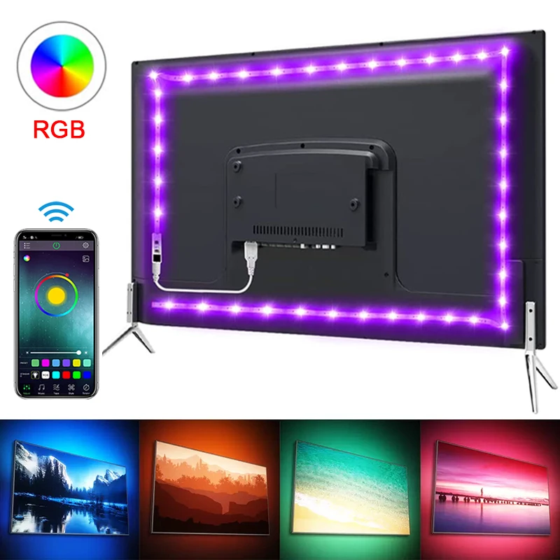 أضواء LED ملونة مع تحكم بلوتوث
