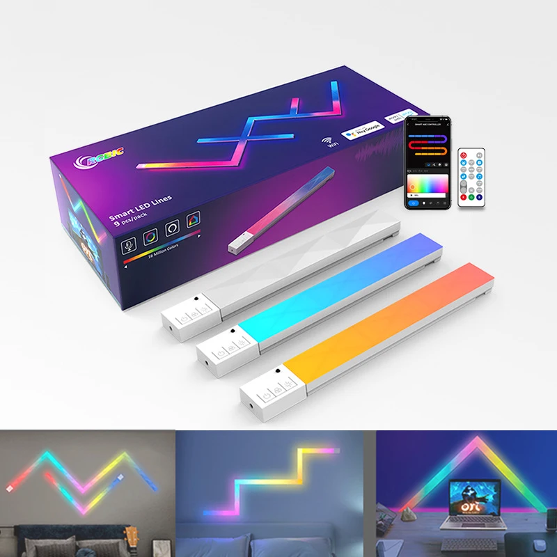 شريط إضاءة LED ذكي متعدد الألوان